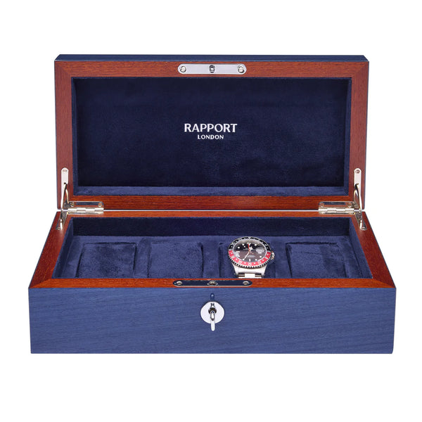 Heritage Chroma Four Watch Box - Navy