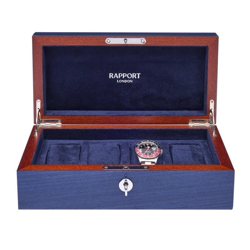Heritage Chroma Four Watch Box - Navy