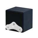 Swiss Kubik Single Watch Winder - Navy Blue Leather