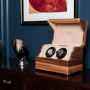 Rapport Perpetua III Double Watch Winder - Walnut