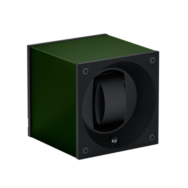 Swiss Kubik Masterbox Single Aluminum Watch Winder - Dark Green