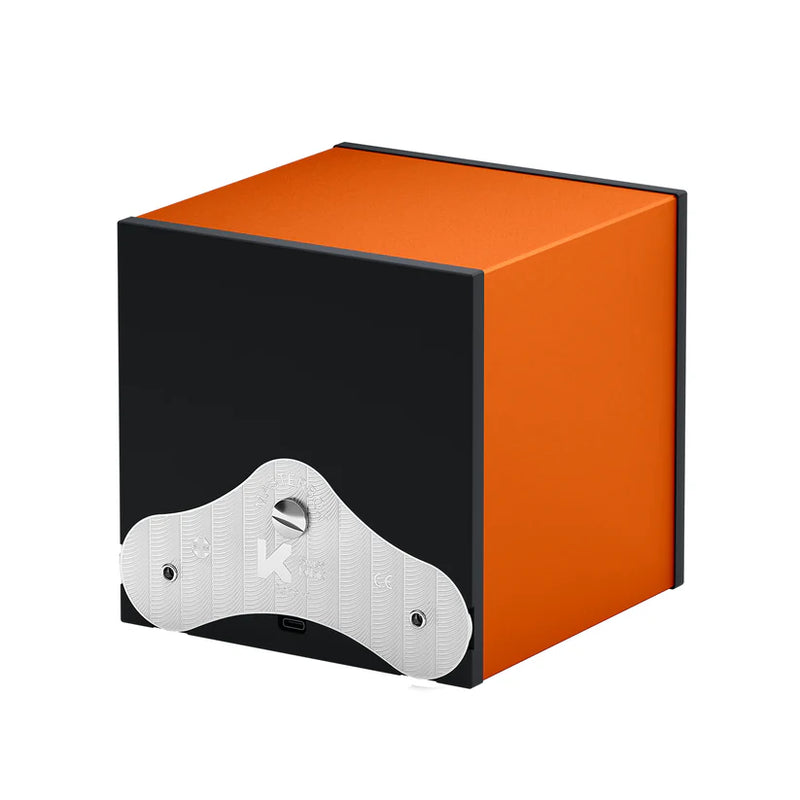 Swiss Kubik Masterbox Single Aluminum Watch Winder - Orange