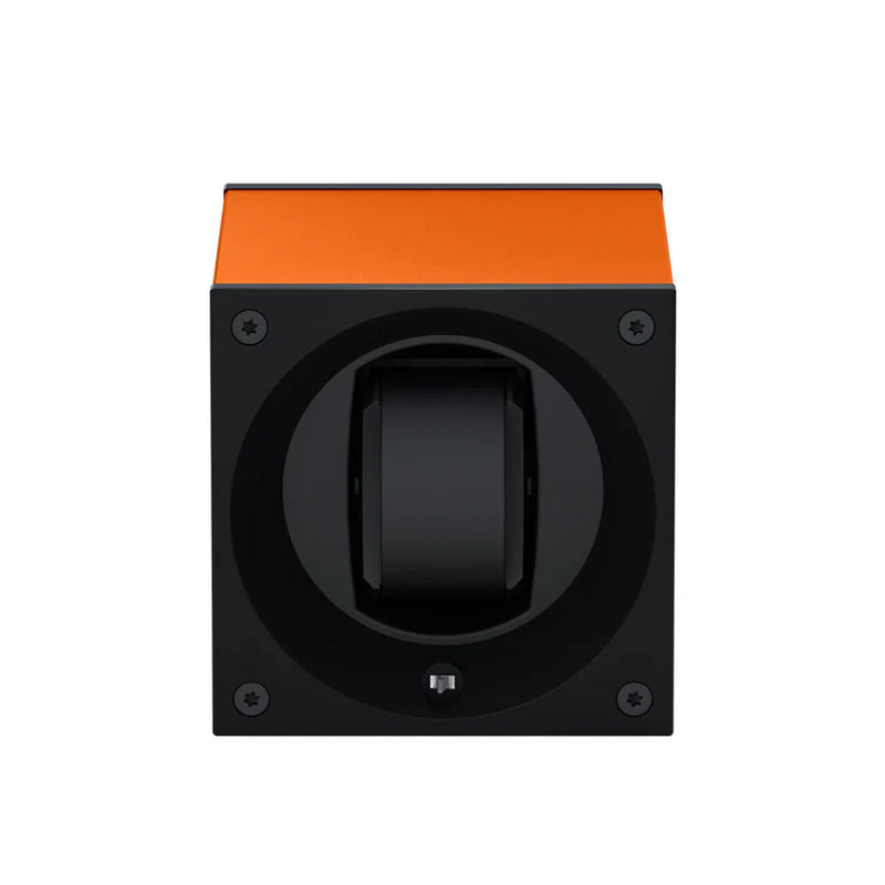 Swiss Kubik Masterbox Single Aluminum Watch Winder - Orange