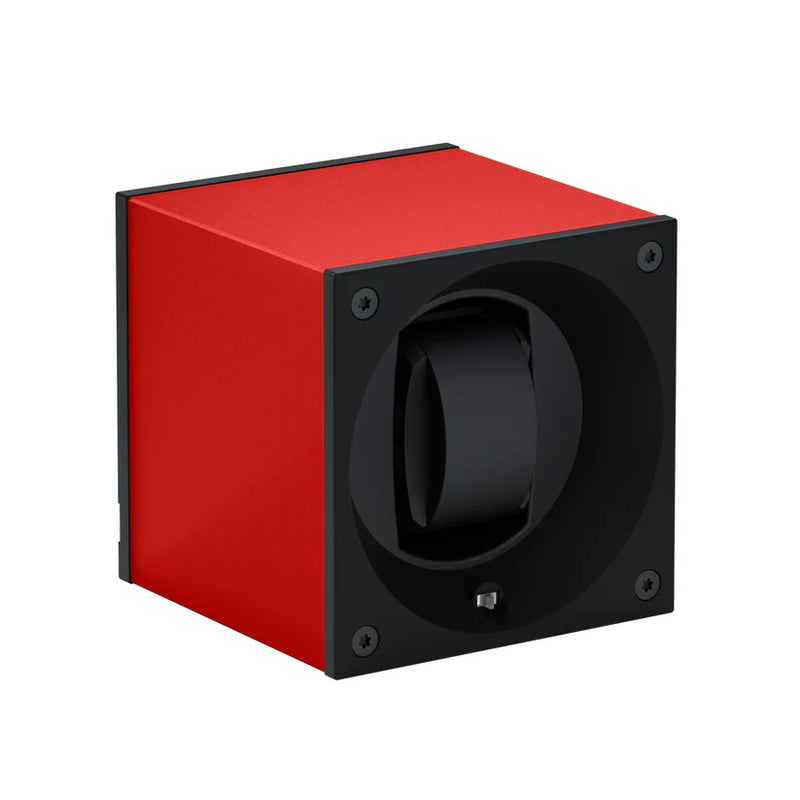 Swiss Kubik Masterbox Single Aluminum Watch Winder - Red