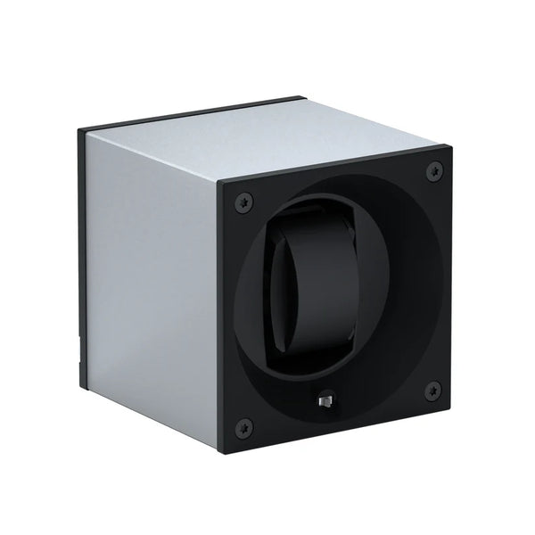 Swiss Kubik Masterbox Single Aluminum Watch Winder - Silver