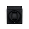 Swiss Kubik Single Watch Winder - Black Leather
