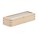WOLF Analog/Shift Flatiron II 5 Piece Watch Box - Wood