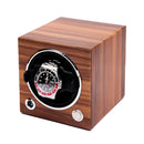Rapport Evo Single Watch Winder in Walnut - alternate three-quarter view