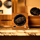 Rapport Evo Single Watch Winder in Walnut - lifestyle view