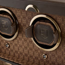 WOLF Earth 4 Piece Watch Winder in Coffee - close-up of Lock-in Dynamic watch cuff