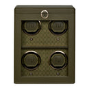 WOLF Earth 4 Piece Watch Winder in Olive - front view
