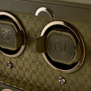 WOLF Earth 4 Piece Watch Winder in Olive - close-up of Lock-in Dynamic watch cuff