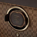 WOLF Earth Double Watch Winder in Coffee - close-up of Lock-in Dynamic watch cuff
