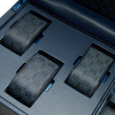 WOLF Earth Double Watch Winder in Midnight Blue - close-up of upper watch storage