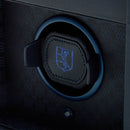 WOLF Earth Double Watch Winder in Midnight Blue - close-up of Lock-in Dynamic watch cuff