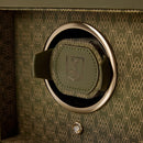 WOLF Earth Double Watch Winder in Olive - close-up of Lock-in Dynamic watch cuff