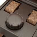 WOLF Earth Single Watch Winder Coffee - close-up of storage and removable zip case