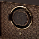WOLF Earth Single Watch Winder Coffee - winding cuff and recycled jacquard satin interior