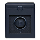 WOLF Earth Single Watch Winder in Midnight Blue - front view