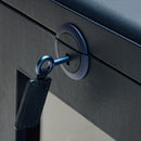 WOLF Earth Single Watch Winder Midnight Blue - lock and key detail