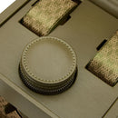 WOLF Earth Single Watch Winder Olive - close-up of removable zip case and watch storage