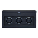 WOLF Earth Triple Watch Winder in Midnight Blue - front view