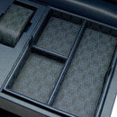 WOLF Earth Triple Watch Winder in Midnight Blue - close-up of removable accessory tray