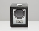 WOLF Brushed Metal Single Watch Winder with Cover