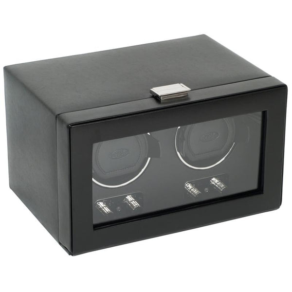 WOLF Heritage Double Watch Winder with Cover Watch Winder Station