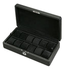Carbon Fiber Watch Box with Lock & Key (12 Watches)