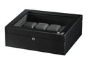 Volta 8 Watch Box with See Through Glass Top (Carbon Fiber)