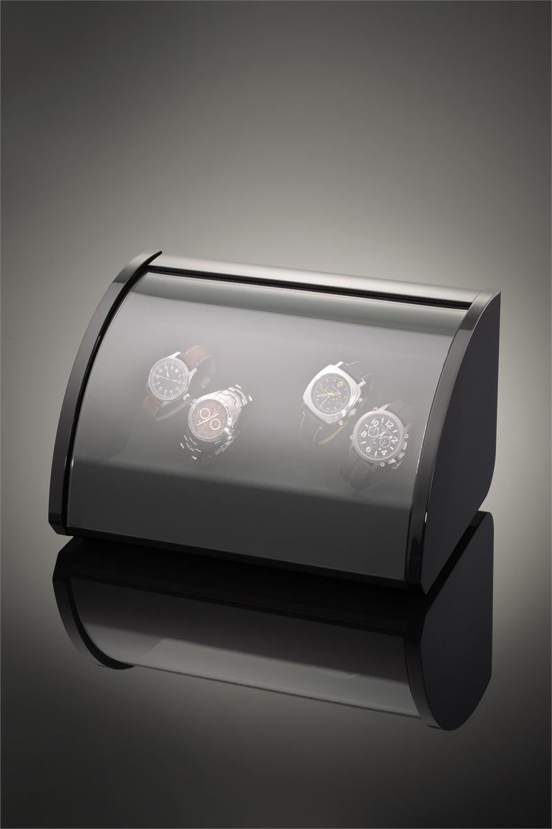 Elma Motion Style IV Quad Watch Winder - High Gloss Black