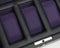 WOLF Windsor 5 Piece Watch Box with Cover (Black/Purple)