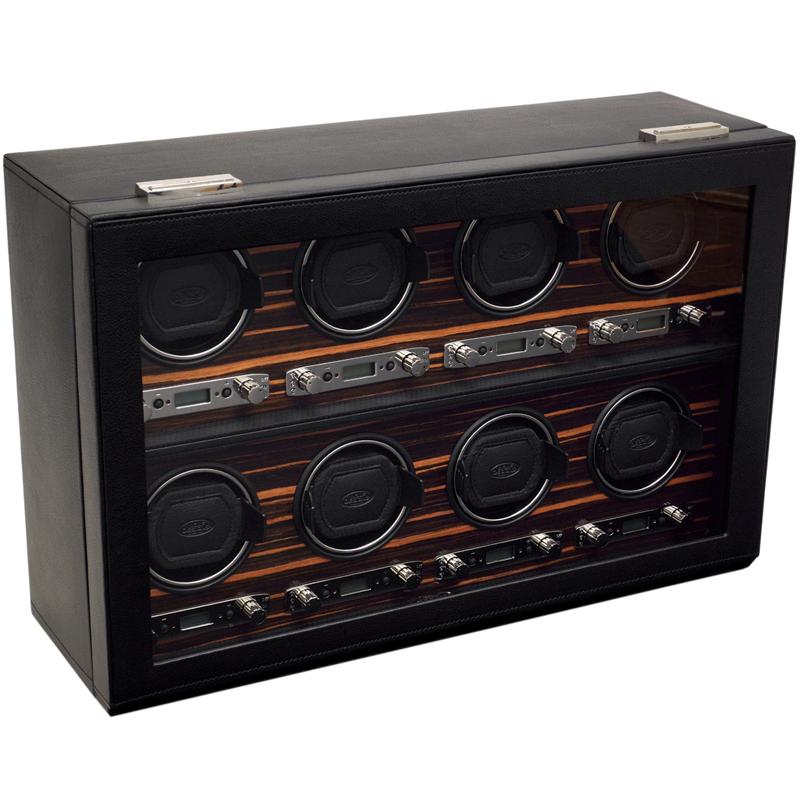 WOLF Roadster 8 Piece Watch Winder with Cover