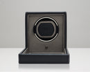 WOLF Single Cub Watch Winder with Cover - Black
