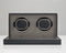 WOLF Double Cub Watch Winder with Cover - Black