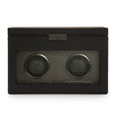 WOLF Axis Double Watch Winder with Storage - Powder Coat