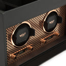 WOLF Axis Double Watch Winder with Storage - Copper