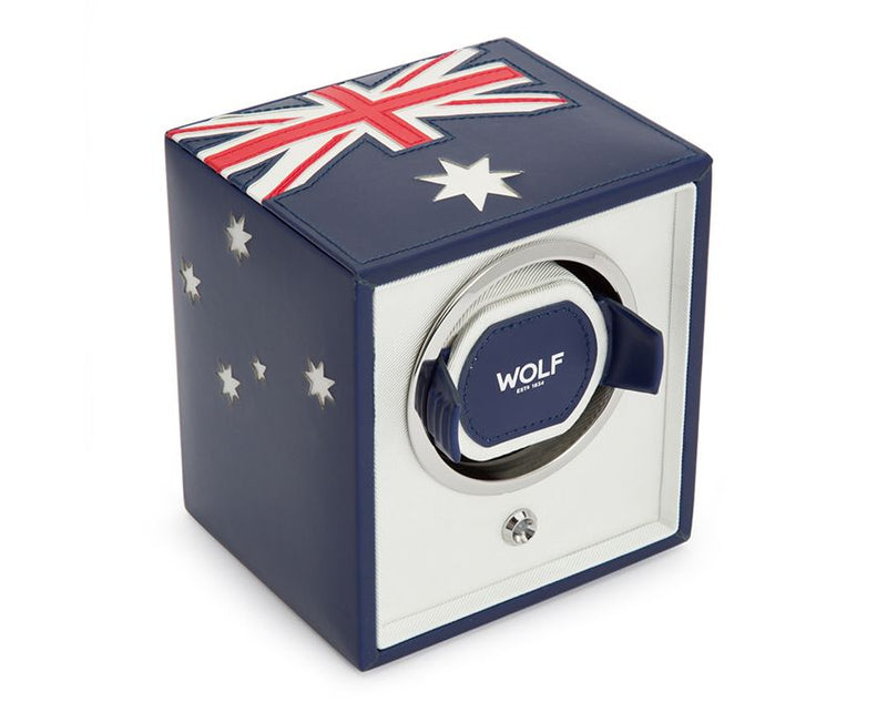 WOLF Navigator Australian Flag Single Cub Watch Winder