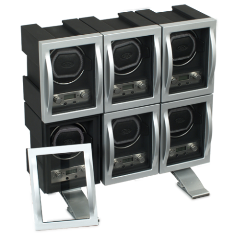 WOLF Module 4.1 Stackable Single Watch Winder w/Cover- 6 Units