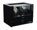 Pangaea D310 Double Watch Winder- Black (Battery or AC Powered)