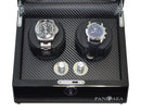 Pangaea D310 Double Watch Winder- Black (Battery or AC Powered)