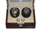 Pangaea D310 Double Watch Winder- Mahogany (Battery or AC Powered)