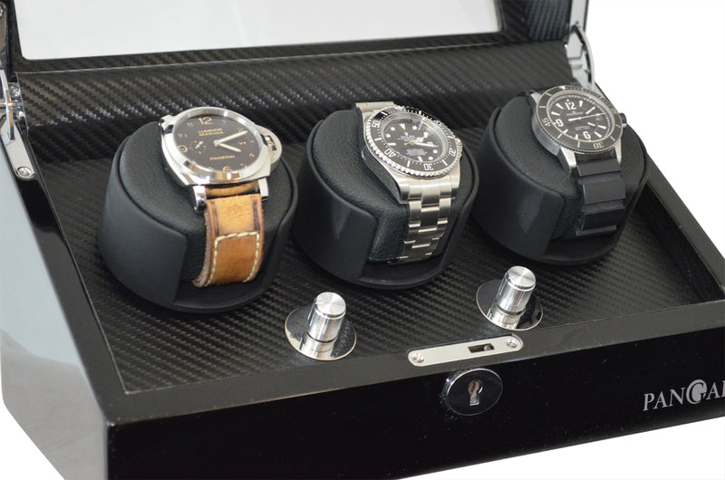 Pangaea T330 Triple Automatic Watch Winder- Black