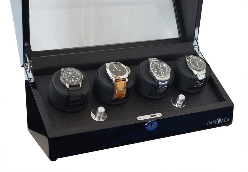 Pangaea Q360 Quad Automatic Four Watch Winder- Black