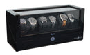 Pangaea Q630 Automatic Six Watch Winder with LED Light- Black