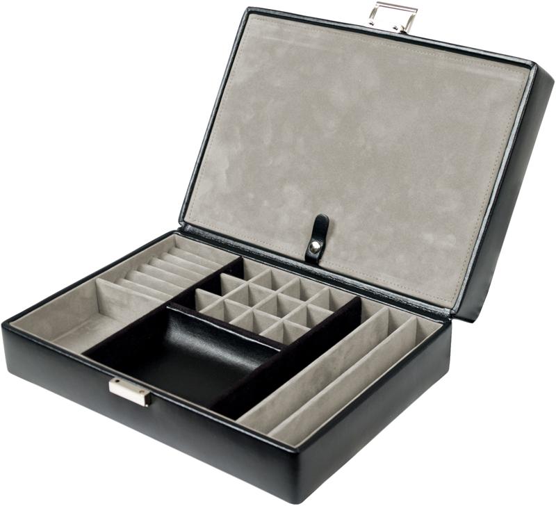 Four Piece Travel Watch Box with Valet (For 4 Watches) by WOLF