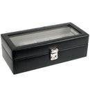Five Piece Watch Storage Box with Cover (For 5 Watches) by WOLF