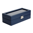 WOLF Heritage 5 Piece Watch Box - Navy