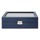 WOLF Heritage 10 Piece Watch Box - Navy